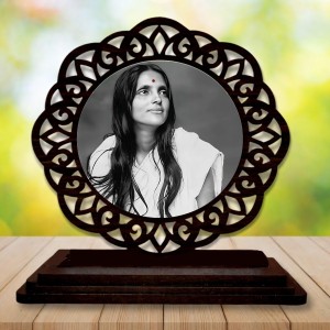 Car Desk/Table Top Ananadamayi Maa Wooden Showpiece 3x4 Inches, Compact & Stylish Spiritual Display for Car, Home & Office (Pack of 1) (F19629) Car Desk/Table Top Ananadamayi Maa Wooden Showpiece 3x4 Inches, Compact & Stylish Spiritual Display for Car, Home & Office (Pack of 1) (F19629)