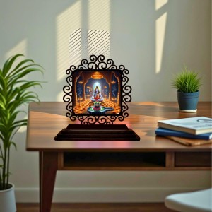 Car Desk/Table Top Lord Shiva Wooden Showpiece 3x4 Inches, Compact & Stylish Spiritual Display for Car, Home & Office (Pack of 1) (F19943) Car Desk/Table Top Lord Shiva Wooden Showpiece 3x4 Inches, Compact & Stylish Spiritual Display for Car, Home & Office (Pack of 1) (F19943)