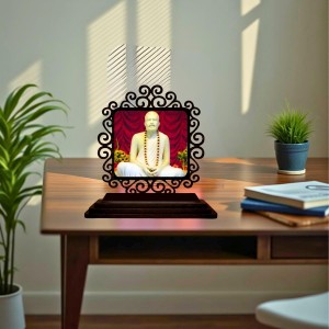 Car Desk/Table Top Ramkrishna Paramahamsa Wooden Showpiece 3x4 Inches, Compact & Stylish Spiritual Display for Car, Home & Office (Pack of 1) (F19850) Car Desk/Table Top Ramkrishna Paramahamsa Wooden Showpiece 3x4 Inches, Compact & Stylish Spiritual Display for Car, Home & Office (Pack of 1) (F19850)