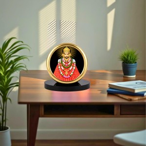 Car Desk/Table Top Lord Khatu Shyam Ji Metal Golden Photo Stand 2x2 Inches, Compact & Stylish Spiritual Display for Car, Home & Office (Pack of 1) (F18730) Car Desk/Table Top Lord Khatu Shyam Ji Metal Golden Photo Stand 2x2 Inches, Compact & Stylish Spiritual Display for Car, Home & Office (Pack of 1) (F18730)