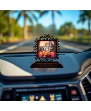 Car Desk/Table Top Lord Rama Wooden Showpiece 3x4 Inches, Compact & Stylish Spiritual Display for Car, Home & Office (Pack of 1) (F19852)