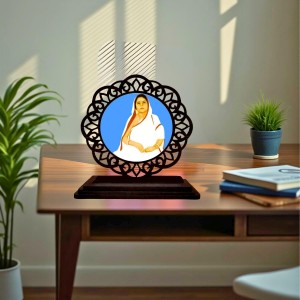 Car Desk/Table Top Sri BarOmma Wooden Showpiece 3x4 Inches, Compact & Stylish Spiritual Display for Car, Home & Office (Pack of 1) (F19742) Car Desk/Table Top Sri BarOmma Wooden Showpiece 3x4 Inches, Compact & Stylish Spiritual Display for Car, Home & Office (Pack of 1) (F19742)
