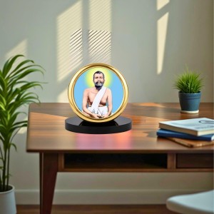 Car Desk/Table Top Ramakrishna Paramahamsa Metal Golden Photo Stand 2x2 Inches, Compact & Stylish Spiritual Display for Car, Home & Office (Pack of 1) (F18442) Car Desk/Table Top Ramakrishna Paramahamsa Metal Golden Photo Stand 2x2 Inches, Compact & Stylish Spiritual Display for Car, Home & Office (Pack of 1) (F18442)