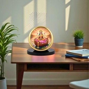 Car Desk/Table Top Goddess Lakshmi Metal Golden Photo Stand 2x2 Inches, Compact & Stylish Spiritual Display for Car, Home & Office (Pack of 1) (F18935) Car Desk/Table Top Goddess Lakshmi Metal Golden Photo Stand 2x2 Inches, Compact & Stylish Spiritual Display for Car, Home & Office (Pack of 1) (F18935)