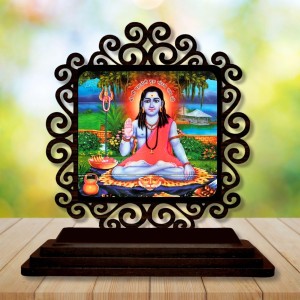 Car Desk/Table Top Guru Gorakhnath Wooden Showpiece 3x4 Inches, Compact & Stylish Spiritual Display for Car, Home & Office (Pack of 1) (F20018) Car Desk/Table Top Guru Gorakhnath Wooden Showpiece 3x4 Inches, Compact & Stylish Spiritual Display for Car, Home & Office (Pack of 1) (F20018)
