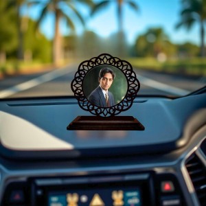 Car Desk/Table Top Jiddu Krishnamurthy Wooden Showpiece 3x4 Inches, Compact & Stylish Spiritual Display for Car, Home & Office (Pack of 1) (F19628) Car Desk/Table Top Jiddu Krishnamurthy Wooden Showpiece 3x4 Inches, Compact & Stylish Spiritual Display for Car, Home & Office (Pack of 1) (F19628)