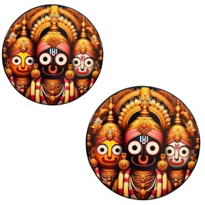 Stainless Steel Round Jagannath Balabhadra Subhadra Fridge Magnet | Devotional & Decorative Refrigerator Magnet for Home & Office | Pack of 6 Stainless Steel Round Jagannath Balabhadra Subhadra Fridge Magnet | Devotional & Decorative Refrigerator Magnet for Home & Office | Pack of 6