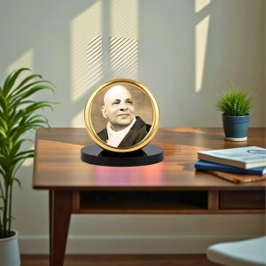 Car Desk/Table Top Swami Sivananda Metal Golden Photo Stand 2x2 Inches, Compact & Stylish Spiritual Display for Car, Home & Office (Pack of 1) (F18551) Car Desk/Table Top Swami Sivananda Metal Golden Photo Stand 2x2 Inches, Compact & Stylish Spiritual Display for Car, Home & Office (Pack of 1) (F18551)
