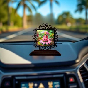 Car Desk/Table Top Lord Ganesha Wooden Showpiece 3x4 Inches, Compact & Stylish Spiritual Display for Car, Home & Office (Pack of 1) (F19872) Car Desk/Table Top Lord Ganesha Wooden Showpiece 3x4 Inches, Compact & Stylish Spiritual Display for Car, Home & Office (Pack of 1) (F19872)