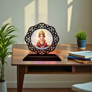 Car Desk/Table Top Lord Ganesha Wooden Showpiece 3x4 Inches, Compact & Stylish Spiritual Display for Car, Home & Office (Pack of 1) (F19731) Car Desk/Table Top Lord Ganesha Wooden Showpiece 3x4 Inches, Compact & Stylish Spiritual Display for Car, Home & Office (Pack of 1) (F19731)
