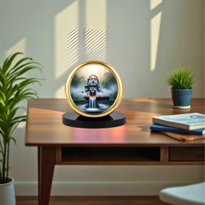 Car Desk/Table Top Lord Shiva Metal Golden Photo Stand 2x2 Inches, Compact & Stylish Spiritual Display for Car, Home & Office (Pack of 1) (F18651) Car Desk/Table Top Lord Shiva Metal Golden Photo Stand 2x2 Inches, Compact & Stylish Spiritual Display for Car, Home & Office (Pack of 1) (F18651)