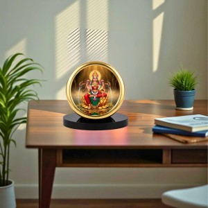 Car Desk/Table Top Goddess Lakshmi Metal Golden Photo Stand 2x2 Inches, Compact & Stylish Spiritual Display for Car, Home & Office (Pack of 1) (F18662) Car Desk/Table Top Goddess Lakshmi Metal Golden Photo Stand 2x2 Inches, Compact & Stylish Spiritual Display for Car, Home & Office (Pack of 1) (F18662)
