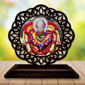 Car Desk/Table Top Goddess Maa Sharda Devi Wooden Showpiece 3x4 Inches, Compact & Stylish Spiritual Display for Car, Home & Office (Pack of 1) (F19615) Car Desk/Table Top Goddess Maa Sharda Devi Wooden Showpiece 3x4 Inches, Compact & Stylish Spiritual Display for Car, Home & Office (Pack of 1) (F19615)