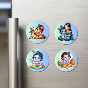 Lakshmi, Saraswati, Kalaratri, and Kali. Fridge Magnets 4 Piece Set | 3 Inch Round Wall Fridge Decor (F22751) Lakshmi, Saraswati, Kalaratri, and Kali. Fridge Magnets 4 Piece Set | 3 Inch Round Wall Fridge Decor (F22751)