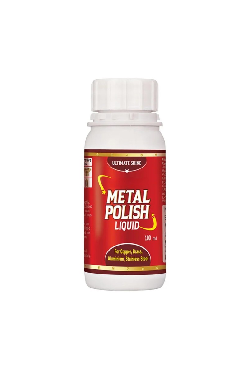 Metal Polish Liquid 100 ml â€“ Multipurpose Cleaner for Brass, Copper, Silver & Stainless Steel | Restores Shine & Removes Tarnish