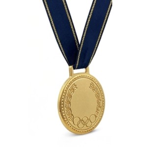 Gold Winner Medal for Sports & Competitions | Metallic Award Medal for School, Event, Games & Achievement Ceremony | Gold Finish Hanging Medal for Kids & Adults (Pack of 3)