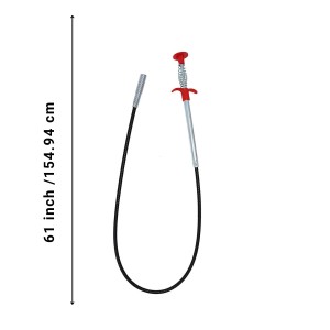 Drain Snake Clog Remover Tool | Flexible Grabber Pickup Cleaning Tool for Sink, Bathroom, Kitchen, Wash Basin & Pipe Drain Blockage Removal | Spring Wire Drain Cleaner (Pack of 1)