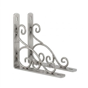 Heavy Duty Wall Mount Plant Hanger Hooks (Pack of 2) | Metal Hanging Basket Brackets for Flower Pots, Lanterns, Bird Feeders & Outdoor Garden DÃ©cor (Steel)