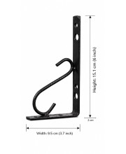 Heavy Duty Wall Mount Plant Hanger Hooks (Pack of 2) | Metal Hanging Basket Brackets for Flower Pots, Lanterns, Bird Feeders & Outdoor Garden DÃ©cor