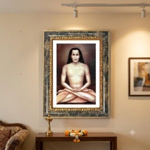 Paramahansa Yogananda Decorative Photo Frame With White Mount | Premium Wall & Tabletop Picture Frame | Home, Office & Temple Decoration | 10x14 Inch (Pack Of 1) (F33161) Paramahansa Yogananda Decorative Photo Frame With White Mount | Premium Wall & Tabletop Picture Frame | Home, Office & Temple Decoration | 10x14 Inch (Pack Of 1) (F33161)