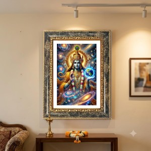 Vishnu Decorative Photo Frame With White Mount | Premium Wall & Tabletop Picture Frame | Home, Office & Temple Decoration | 8x12 Inch (Pack Of 1) (F31534) Vishnu Decorative Photo Frame With White Mount | Premium Wall & Tabletop Picture Frame | Home, Office & Temple Decoration | 8x12 Inch (Pack Of 1) (F31534)