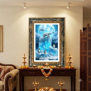 Polar Bear Decorative Photo Frame With White Mount | Premium Wall & Tabletop Picture Frame | Home, Office & Temple Decoration | 8x12 Inch (Pack Of 1) (F32433) Polar Bear Decorative Photo Frame With White Mount | Premium Wall & Tabletop Picture Frame | Home, Office & Temple Decoration | 8x12 Inch (Pack Of 1) (F32433)