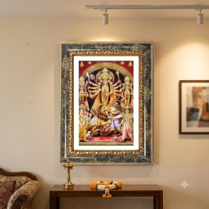 Radhaa And Krishna Decorative Photo Frame With White Mount | Premium Wall & Tabletop Picture Frame | Home, Office & Temple Decoration | 12x16 Inch (Pack Of 1) (F33193) Radhaa And Krishna Decorative Photo Frame With White Mount | Premium Wall & Tabletop Picture Frame | Home, Office & Temple Decoration | 12x16 Inch (Pack Of 1) (F33193)