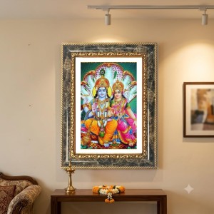 Rama Sita Lakshman Hanuman Decorative Photo Frame With White Mount | Premium Wall & Tabletop Picture Frame | Home, Office & Temple Decoration | 10x14 Inch (Pack Of 1) (F31381) Rama Sita Lakshman Hanuman Decorative Photo Frame With White Mount | Premium Wall & Tabletop Picture Frame | Home, Office & Temple Decoration | 10x14 Inch (Pack Of 1) (F31381)
