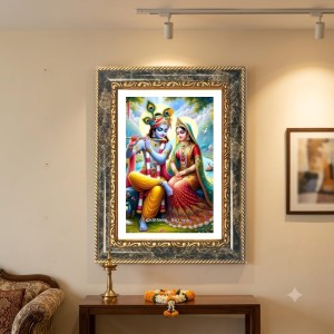 Radhaa Krishna Decorative Photo Frame With White Mount | Premium Wall & Tabletop Picture Frame | Home, Office & Temple Decoration | 8x12 Inch (Pack Of 1) (F31599) Radhaa Krishna Decorative Photo Frame With White Mount | Premium Wall & Tabletop Picture Frame | Home, Office & Temple Decoration | 8x12 Inch (Pack Of 1) (F31599)
