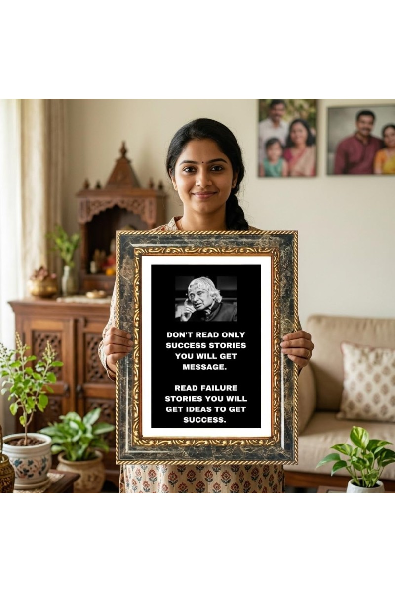Woman Portrait Decorative Photo Frame With White Mount | Premium Wall & Tabletop Picture Frame | Home, Office & Temple Decoration | 12x16 Inch (Pack Of 1) (F31325)
