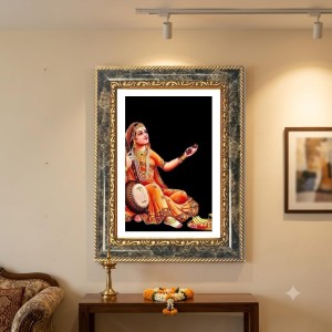 Sant Mirabai Decorative Photo Frame With White Mount | Premium Wall & Tabletop Picture Frame | Home, Office & Temple Decoration | 10x14 Inch (Pack Of 1) (F31281) Sant Mirabai Decorative Photo Frame With White Mount | Premium Wall & Tabletop Picture Frame | Home, Office & Temple Decoration | 10x14 Inch (Pack Of 1) (F31281)