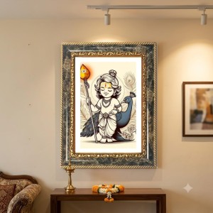 Murugann Decorative Photo Frame With White Mount | Premium Wall & Tabletop Picture Frame | Home, Office & Temple Decoration | 8x12 Inch (Pack Of 1) (F33172) Murugann Decorative Photo Frame With White Mount | Premium Wall & Tabletop Picture Frame | Home, Office & Temple Decoration | 8x12 Inch (Pack Of 1) (F33172)