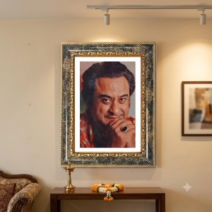 Kishore Kumar Portrait Decorative Photo Frame With White Mount | Premium Wall & Tabletop Picture Frame | Home, Office & Temple Decoration | 8x12 Inch (Pack Of 1) (F33113) Kishore Kumar Portrait Decorative Photo Frame With White Mount | Premium Wall & Tabletop Picture Frame | Home, Office & Temple Decoration | 8x12 Inch (Pack Of 1) (F33113)