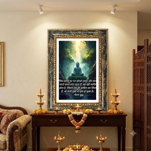 Spiritual Portrait Decorative Photo Frame With White Mount | Premium Wall & Tabletop Picture Frame | Home, Office & Temple Decoration | 12x16 Inch (Pack Of 1) (F31444) Spiritual Portrait Decorative Photo Frame With White Mount | Premium Wall & Tabletop Picture Frame | Home, Office & Temple Decoration | 12x16 Inch (Pack Of 1) (F31444)