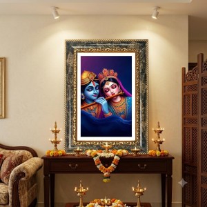 Radhaa Krishna Decorative Photo Frame With White Mount | Premium Wall & Tabletop Picture Frame | Home, Office & Temple Decoration | 8x12 Inch (Pack Of 1) (F31470) Radhaa Krishna Decorative Photo Frame With White Mount | Premium Wall & Tabletop Picture Frame | Home, Office & Temple Decoration | 8x12 Inch (Pack Of 1) (F31470)