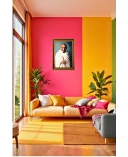Mahatma Gandhi Big Photo Frame - 20x28 Inches For Home,Temple & Office Decoration (F11231)