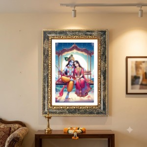 Radhaa Krishna Decorative Photo Frame With White Mount | Premium Wall & Tabletop Picture Frame | Home, Office & Temple Decoration | 8x12 Inch (Pack Of 1) (F31235) Radhaa Krishna Decorative Photo Frame With White Mount | Premium Wall & Tabletop Picture Frame | Home, Office & Temple Decoration | 8x12 Inch (Pack Of 1) (F31235)