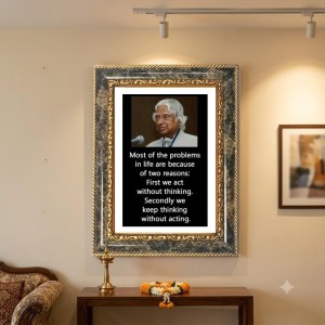 Yashoda And Krishna Decorative Photo Frame With White Mount | Premium Wall & Tabletop Picture Frame | Home, Office & Temple Decoration | 12x16 Inch (Pack Of 1) (F32453)