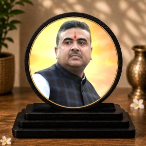Car Dashboard Wooden Suvendu Adhikari Showpiece | 4 X 4.5 Inch Sublimation Printed Decorative Stand | 4 Mm MDF | Home Decor | Made in India (F33627) Car Dashboard Wooden Suvendu Adhikari Showpiece | 4 X 4.5 Inch Sublimation Printed Decorative Stand | 4 Mm MDF | Home Decor | Made in India (F33627)