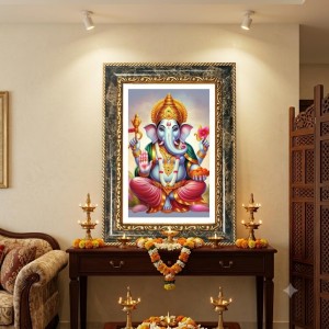 Rama Decorative Photo Frame With White Mount | Premium Wall & Tabletop Picture Frame | Home, Office & Temple Decoration | 12x16 Inch (Pack Of 1) (F32439) Rama Decorative Photo Frame With White Mount | Premium Wall & Tabletop Picture Frame | Home, Office & Temple Decoration | 12x16 Inch (Pack Of 1) (F32439)