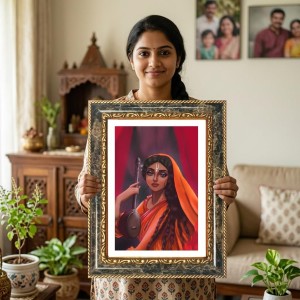 Radhaa Krishna Decorative Photo Frame With White Mount | Premium Wall & Tabletop Picture Frame | Home, Office & Temple Decoration | 12x16 Inch (Pack Of 1) (F33130) Radhaa Krishna Decorative Photo Frame With White Mount | Premium Wall & Tabletop Picture Frame | Home, Office & Temple Decoration | 12x16 Inch (Pack Of 1) (F33130)