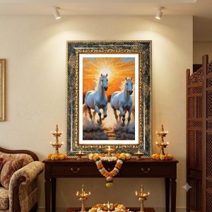 Sri Krishna Decorative Photo Frame With White Mount | Premium Wall & Tabletop Picture Frame | Home, Office & Temple Decoration | 12x16 Inch (Pack Of 1) (F33093) Sri Krishna Decorative Photo Frame With White Mount | Premium Wall & Tabletop Picture Frame | Home, Office & Temple Decoration | 12x16 Inch (Pack Of 1) (F33093)