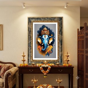 Pop Singer Art Decorative Photo Frame With White Mount | Premium Wall & Tabletop Picture Frame | Home, Office & Temple Decoration | 12x16 Inch (Pack Of 1) (F33008)