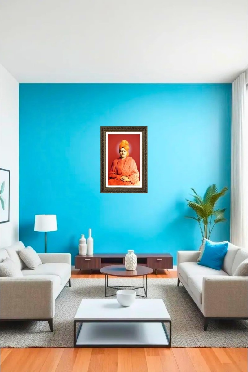 Swami Vivekananda Big Photo Frame - 20x28 Inches For Home,Temple & Office Decoration (F11076)