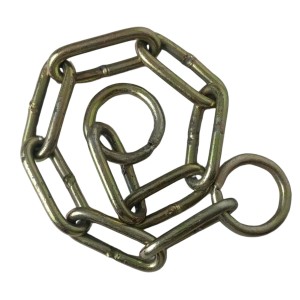 Iron Lock Golden Chain | Multipurpose Security for Gates, Cycles, Bikes | Indoor & Outdoor Use | Heavy Duty for Protection and Home Use (3 Feet)