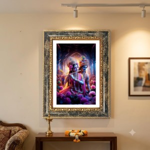 Radhaa Krishna Decorative Photo Frame With White Mount | Premium Wall & Tabletop Picture Frame | Home, Office & Temple Decoration | 8x12 Inch (Pack Of 1) (F31462) Radhaa Krishna Decorative Photo Frame With White Mount | Premium Wall & Tabletop Picture Frame | Home, Office & Temple Decoration | 8x12 Inch (Pack Of 1) (F31462)