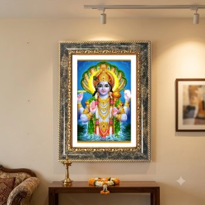Radhaa Decorative Photo Frame With White Mount | Premium Wall & Tabletop Picture Frame | Home, Office & Temple Decoration | 12x16 Inch (Pack Of 1) (F32460)