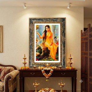 Radhaa Decorative Photo Frame With White Mount | Premium Wall & Tabletop Picture Frame | Home, Office & Temple Decoration | 8x12 Inch (Pack Of 1) (F32460)