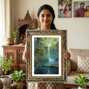 Narasimha Decorative Photo Frame With White Mount | Premium Wall & Tabletop Picture Frame | Home, Office & Temple Decoration | 12x16 Inch (Pack Of 1) (F32989) Narasimha Decorative Photo Frame With White Mount | Premium Wall & Tabletop Picture Frame | Home, Office & Temple Decoration | 12x16 Inch (Pack Of 1) (F32989)