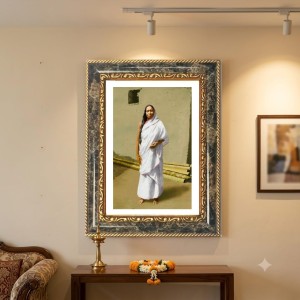 Sri Sarada Goddess Decorative Photo Frame With White Mount | Premium Wall & Tabletop Picture Frame | Home, Office & Temple Decoration | 8x12 Inch (Pack Of 1) (F32600) Sri Sarada Goddess Decorative Photo Frame With White Mount | Premium Wall & Tabletop Picture Frame | Home, Office & Temple Decoration | 8x12 Inch (Pack Of 1) (F32600)